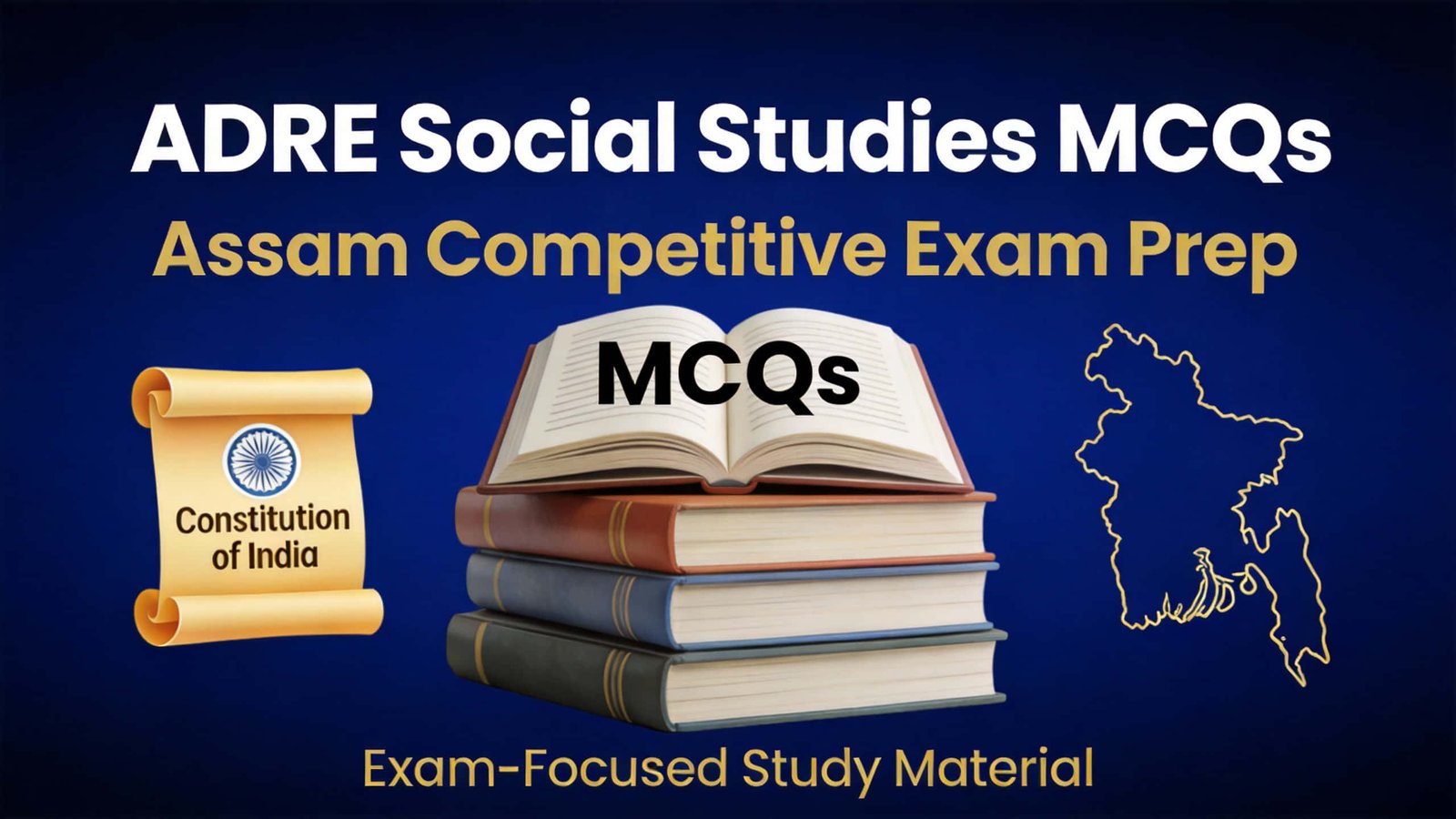 ADRE Social Studies MCQs in English and Assamese for APSC and Assam Police
