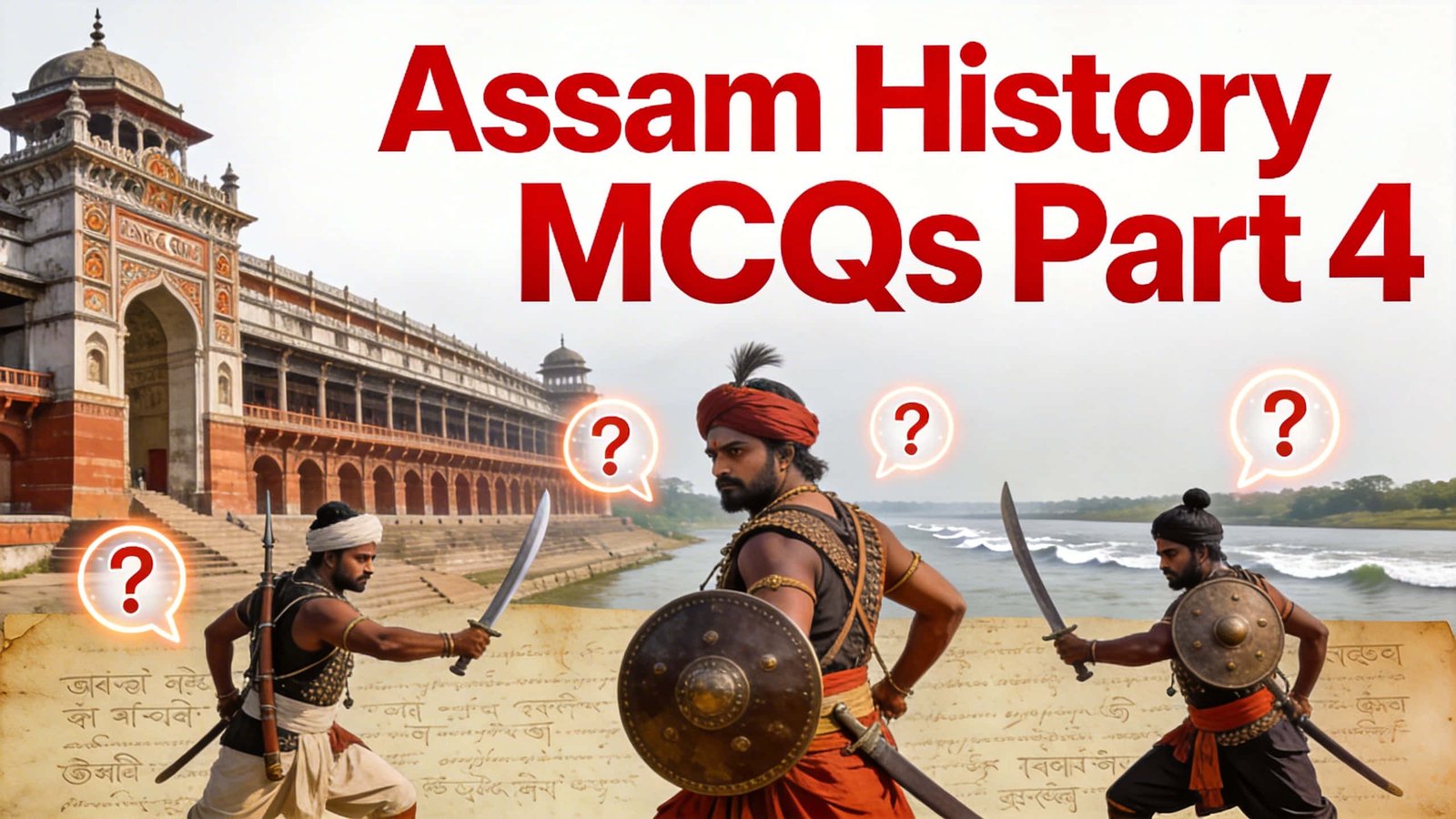 Assam History MCQs Part 4 for ADRE Assam Police and APSC preparation