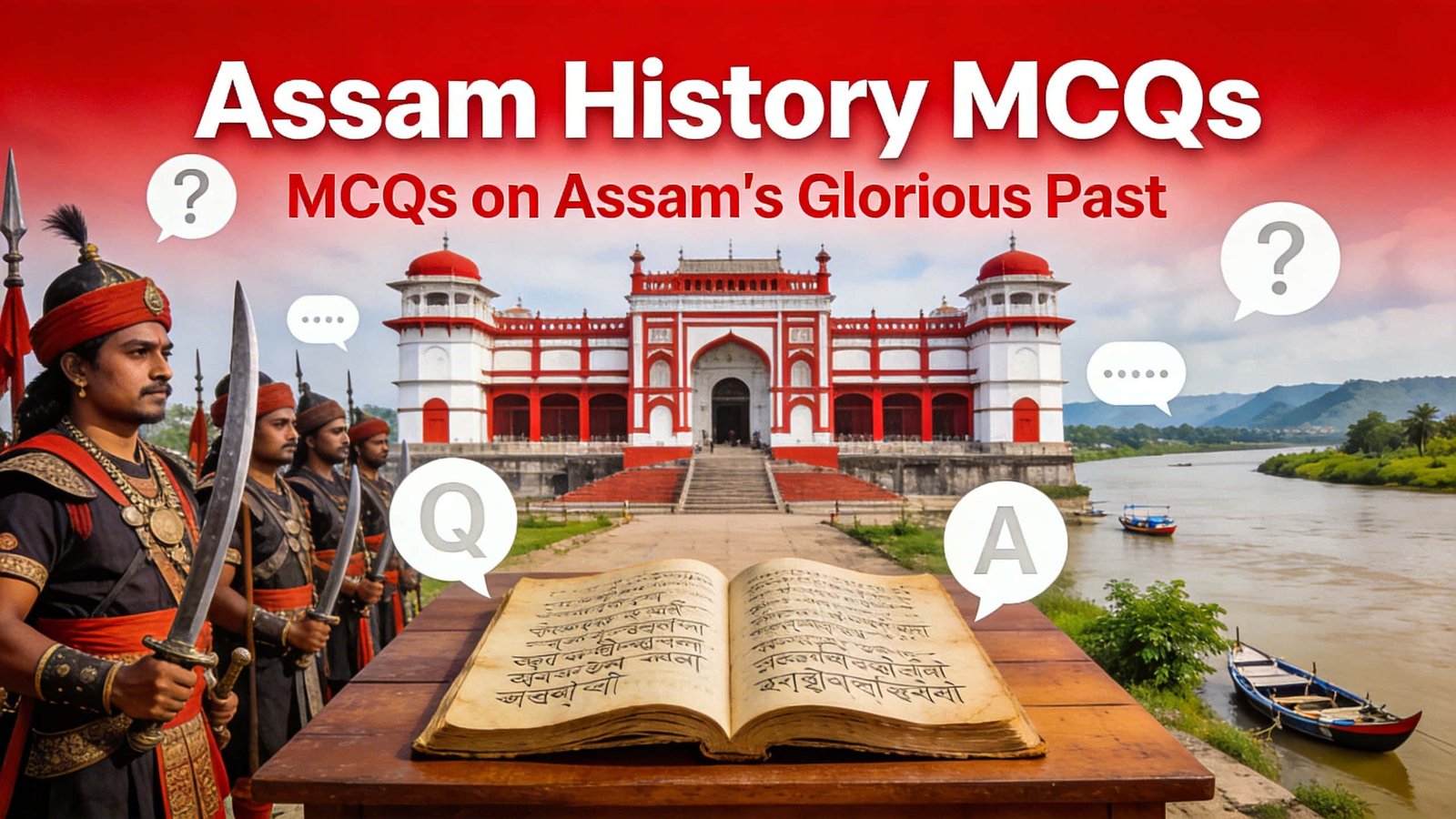 Assam History MCQs Part 3 for ADRE Assam Police and APSC Exam Preparation