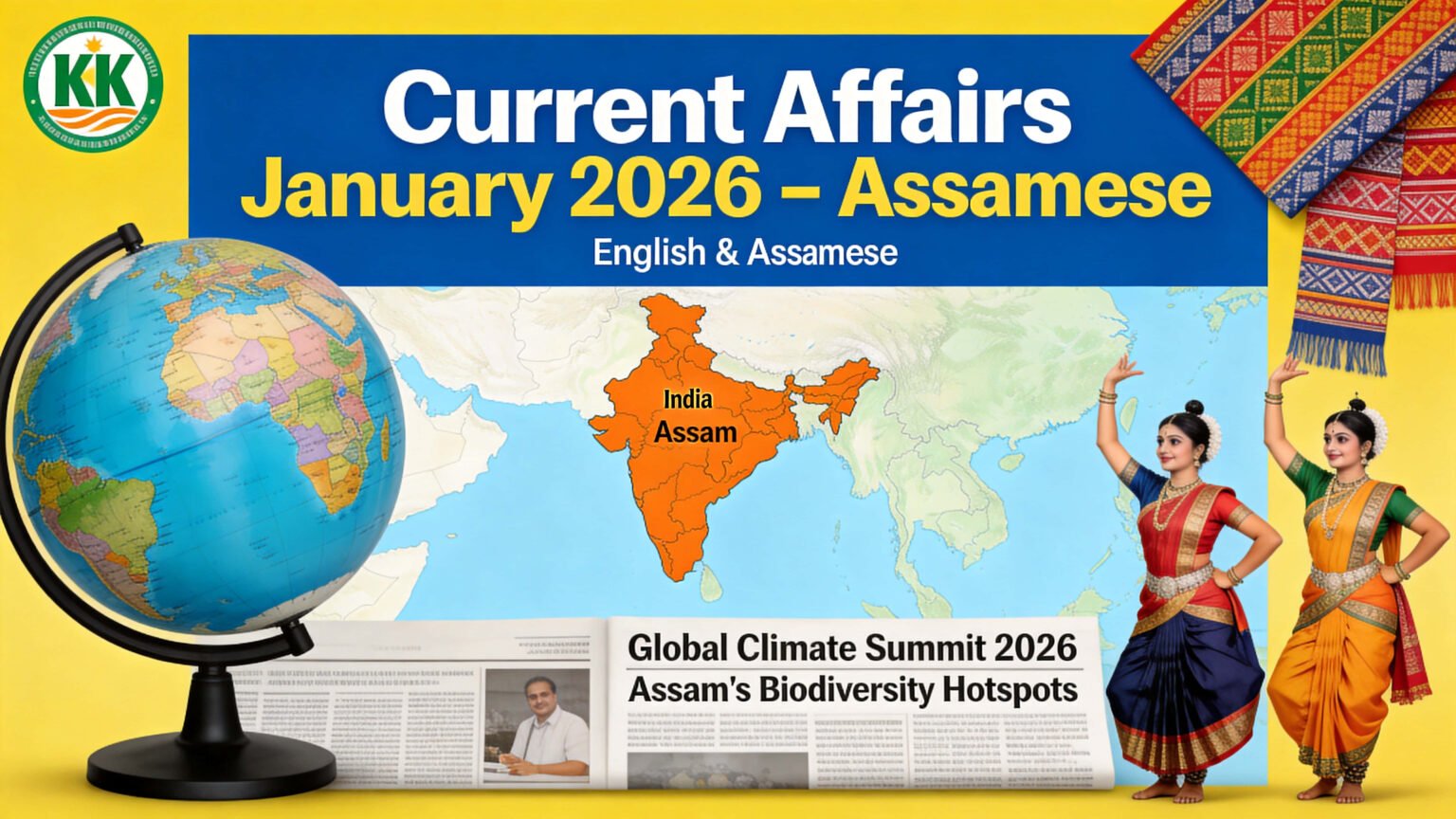 Current Affairs January 2026 in English & Assamese – Complete Monthly ...